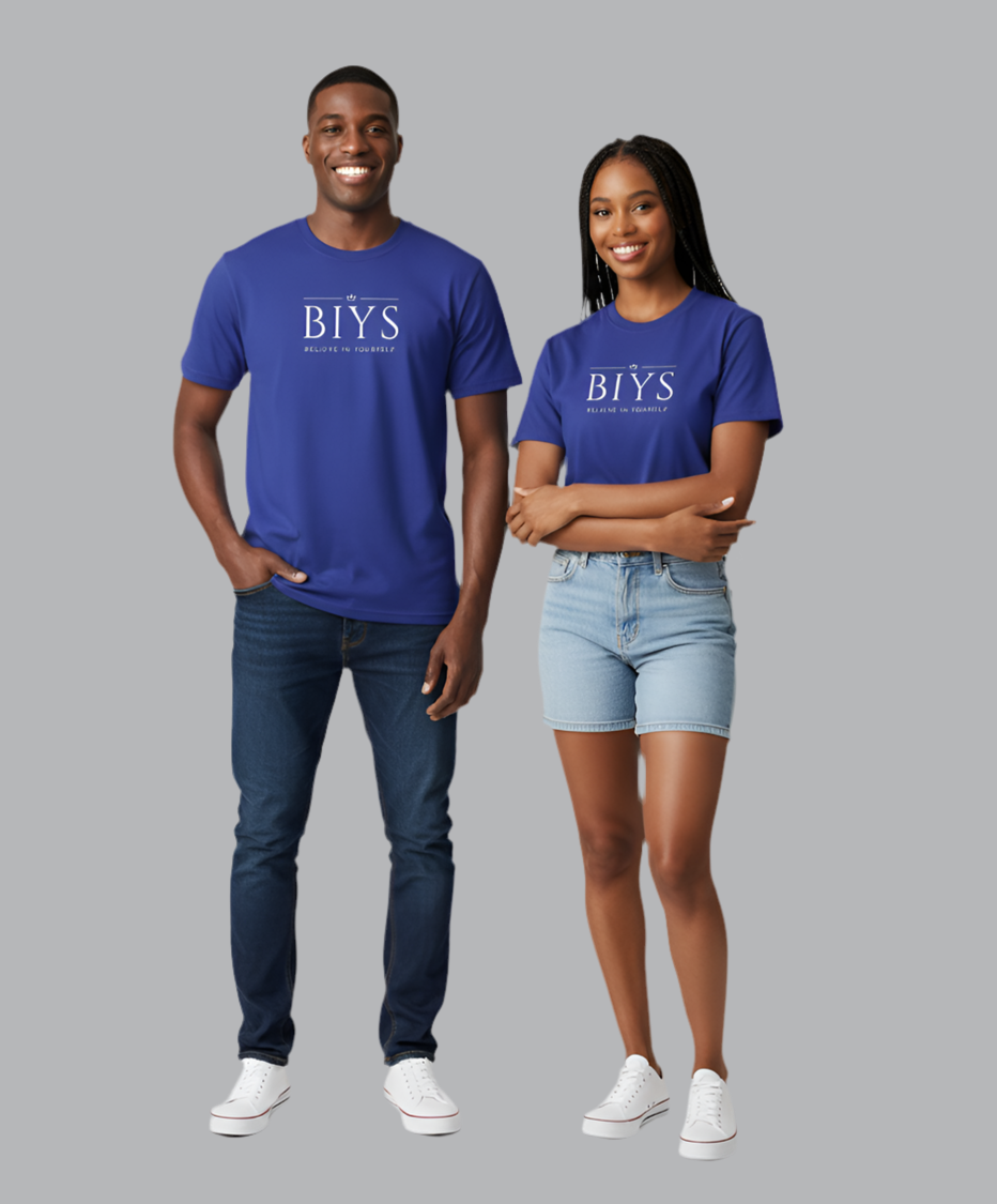 Royal blue BIYS Original logo