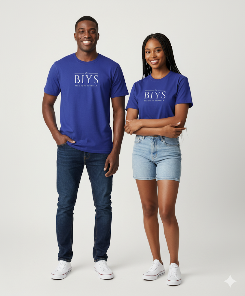 Royal blue BIYS Original logo