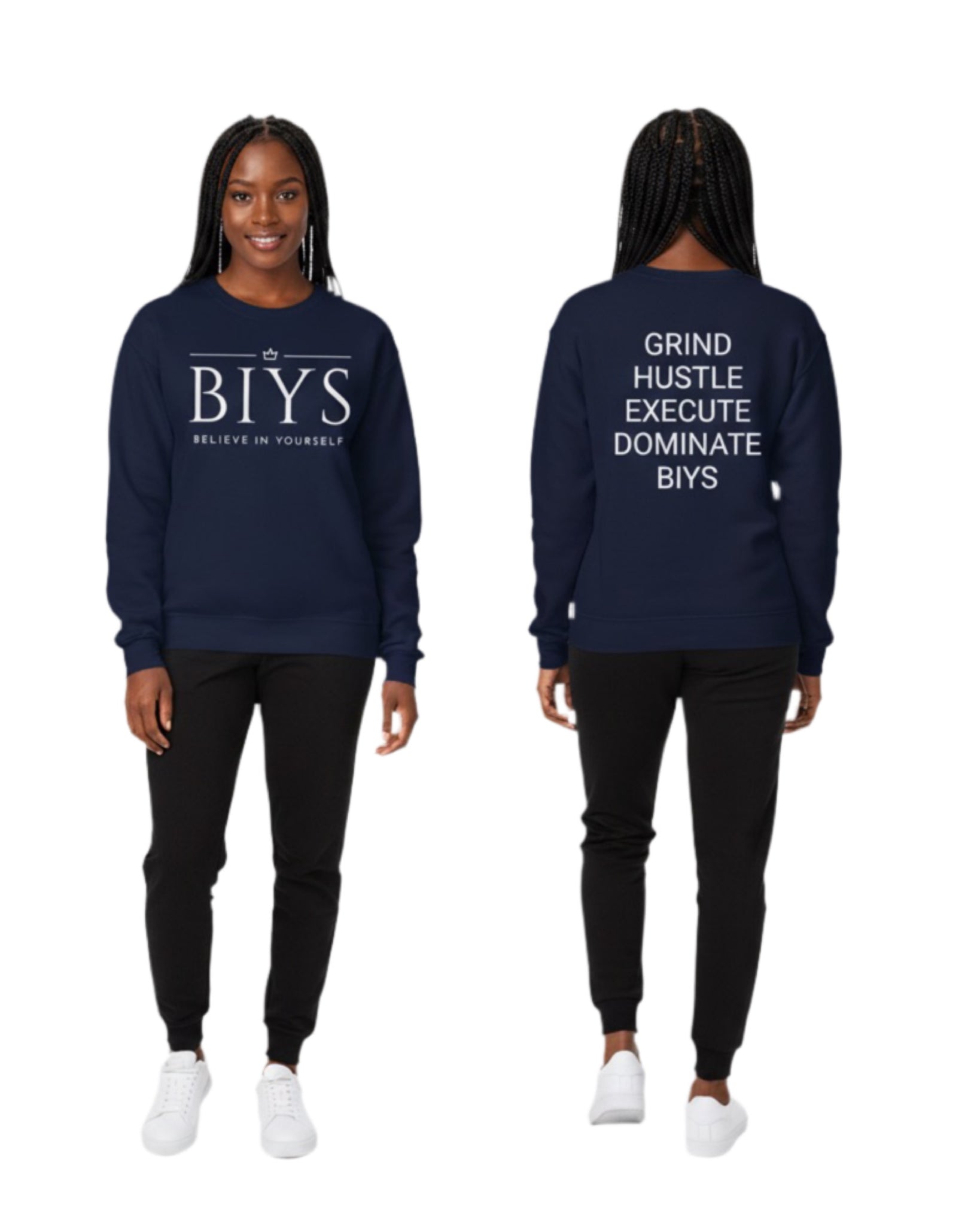 Blue Crewneck Motivation