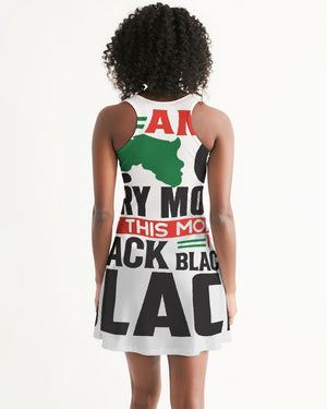 I am black every month Women's Racerback Dress