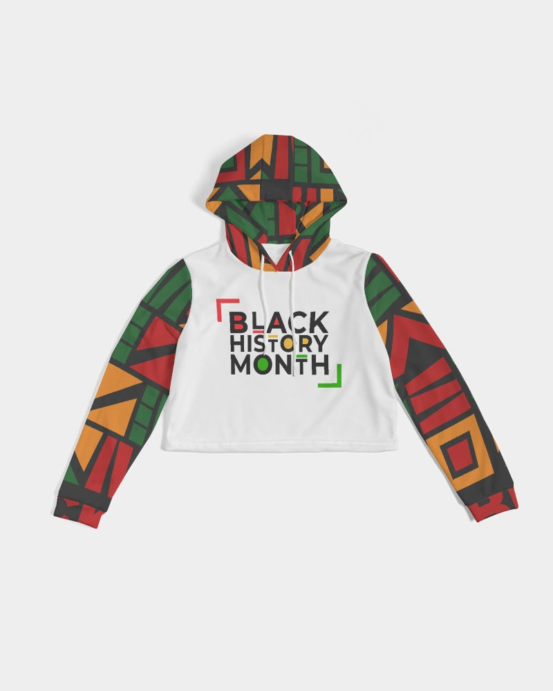 Black History month Women's Cropped Hoodie
