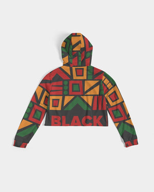 Black History month Women's Cropped Hoodie