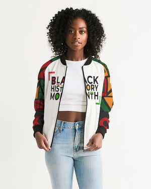 Black History month Women's Bomber Jacket