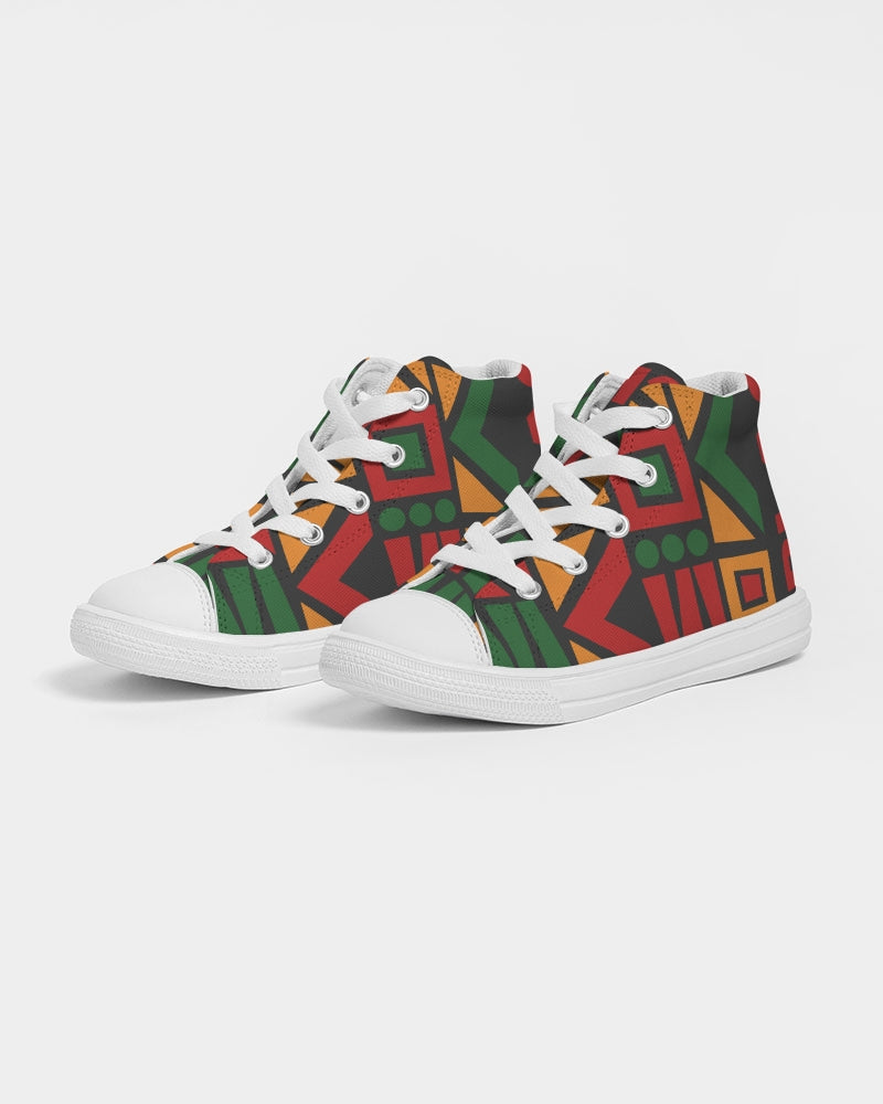 KIDS I am black every month Hightop Canvas Shoe