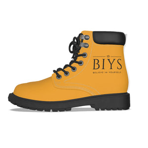 BIYS Men's Gold Boots