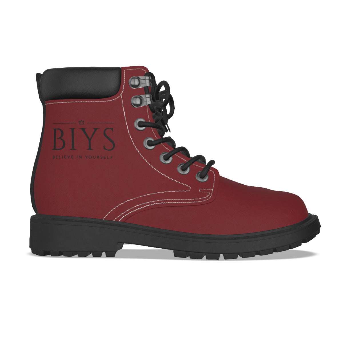 BIYS Women's Dark red Boots