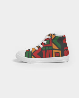 KIDS I am black every month Hightop Canvas Shoe